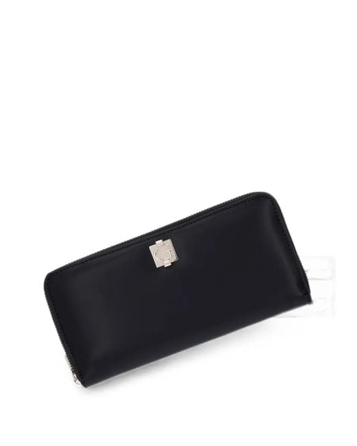 Guess Blue Audrey Logo-Detail Wallet