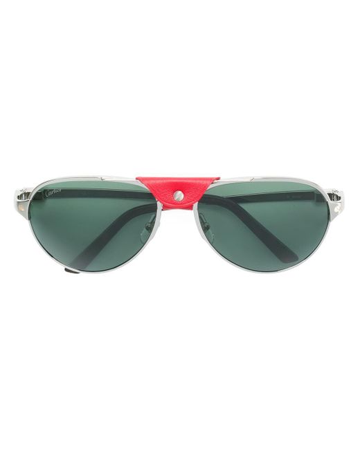 Santos de Cartier sunglasses Cartier pour homme en coloris Metallic