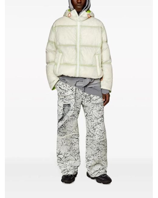 DIESEL Natural Ripstop Down Jacket for men