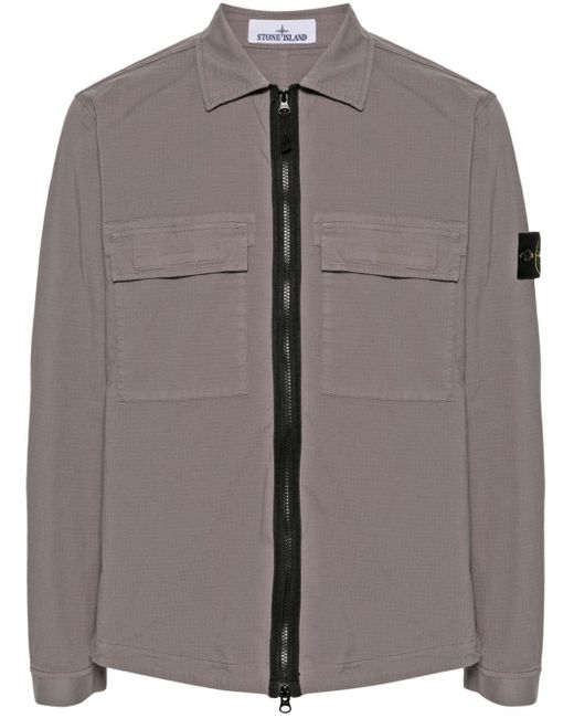 Stone Island Gray Overshirt for men