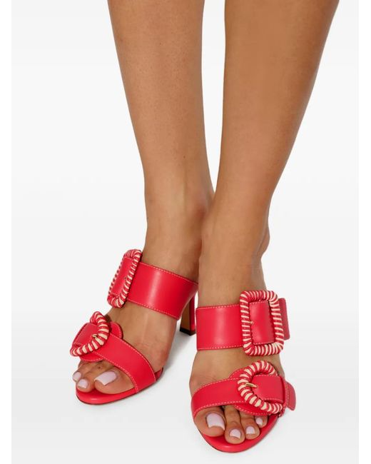Rodo Red Sandales En Cuir À Bride À Boucle
