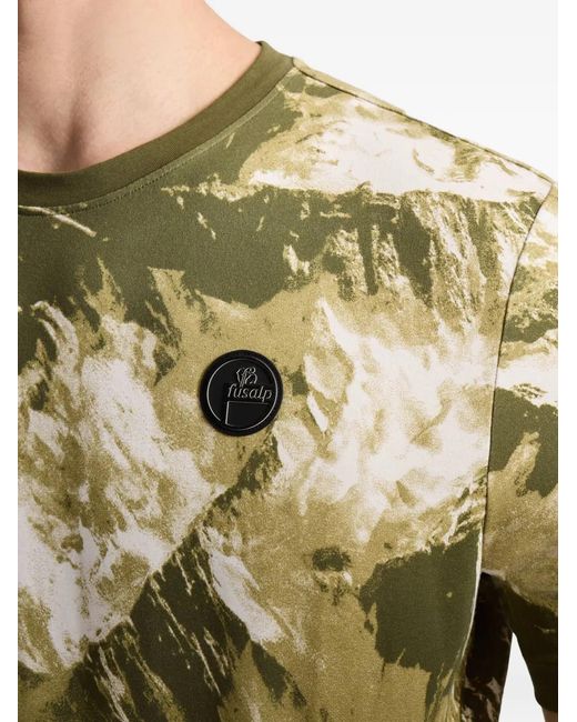 Fusalp Green Tylo Patterned T-Shirt for men