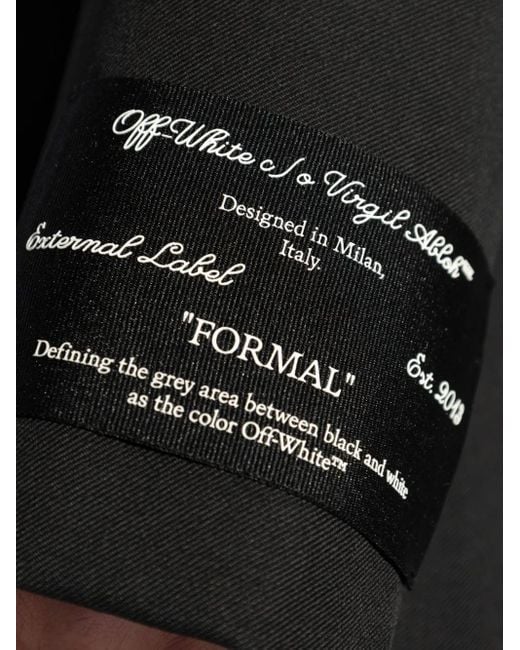 Off-White c/o Virgil Abloh Black Wool Blazer