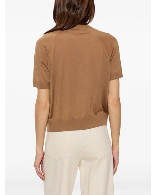 Moncler Brown Raglan-Sleeve Sweater