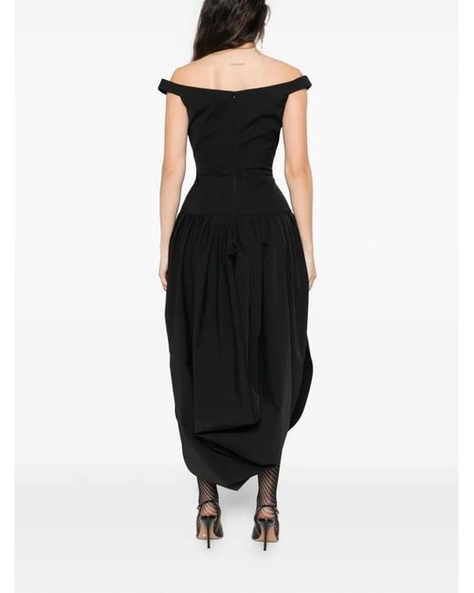 Magda Butrym Black Pleated Dress