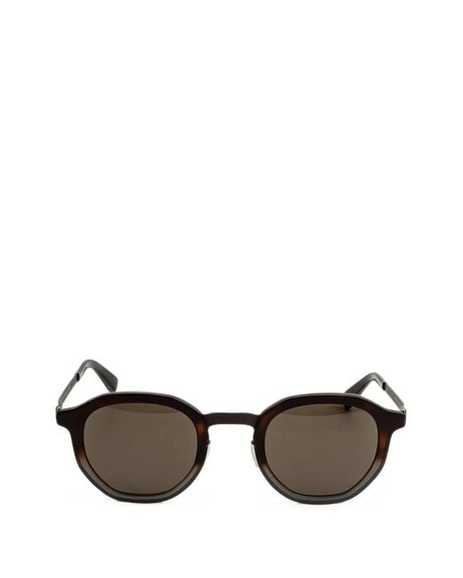 Mykita Brown Sawyer Round-Frame Sunglasses