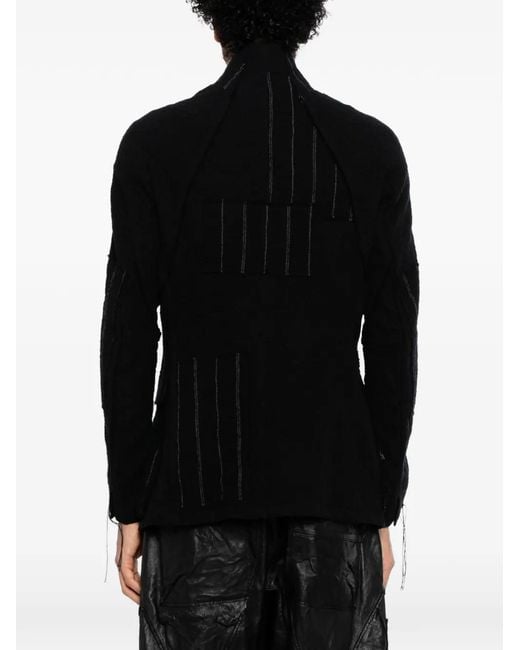 D HYGEN Black Striped Blazer for men
