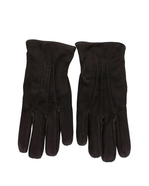 Lardini Black Gants À Volants for men