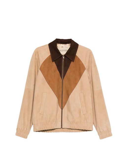 Valentino Garavani Natural Diamond Panel Collar Jacket for men