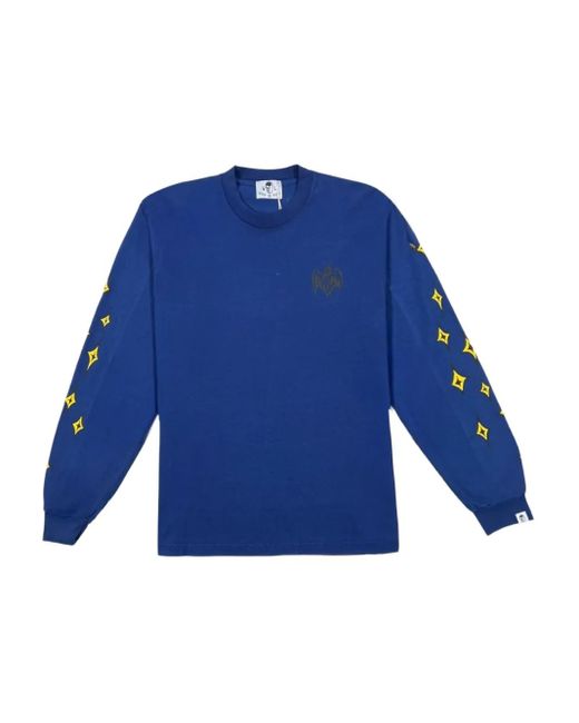 Warren Lotas Blue Long-Sleeve Sweatshirt for men