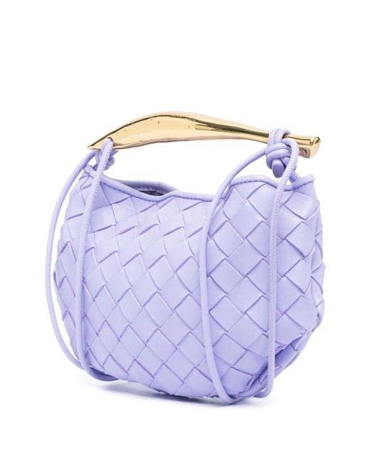 Bottega Veneta Purple Sardine Leather Mini Bag