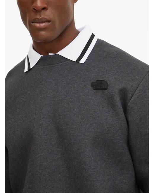 The North Face Gray Patch Crew Neck Sweatshirt for men
