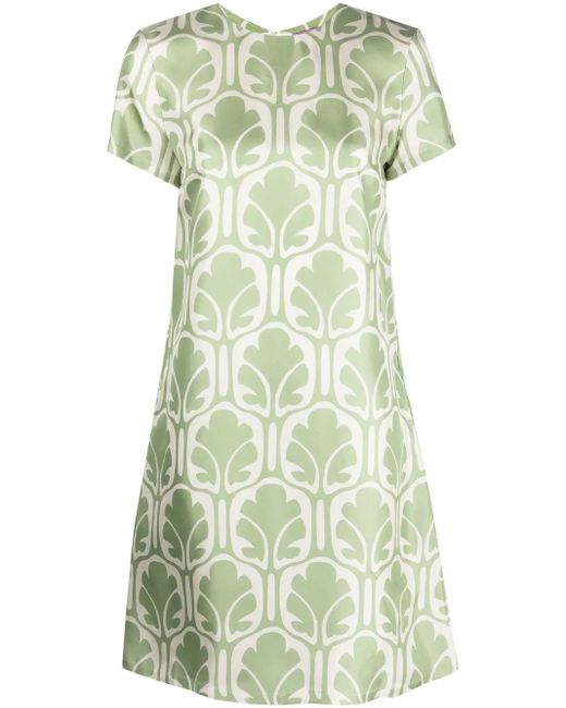 LaDoubleJ Green Mini Swing Shift Dress