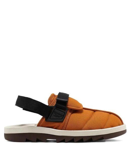 メンズ Reebok キルティングストラップ スニーカー Brown
