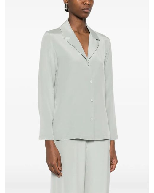 Max Mara White Collared Buttoned Shirt