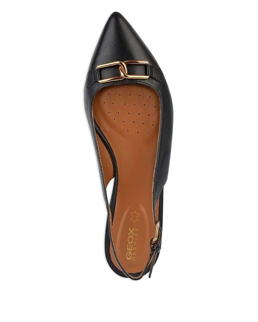 Ballerine Con Cinturino Posteriore di Geox in Black