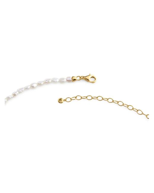 Monica Vinader Metallic Capri Keshi Pearl-Plated Necklace