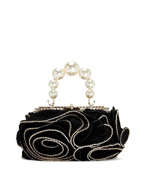 Rosantica Black Mini Holli Ruffles Tote Bag