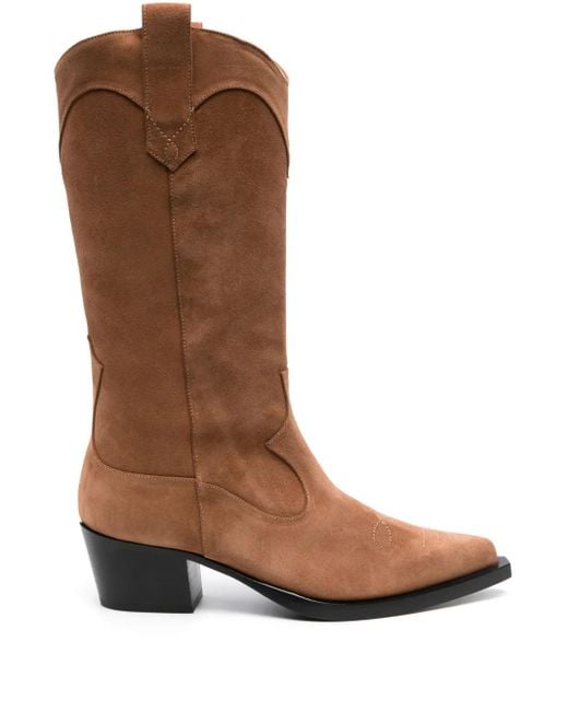 Scarosso Brown Dolly Suede Boots