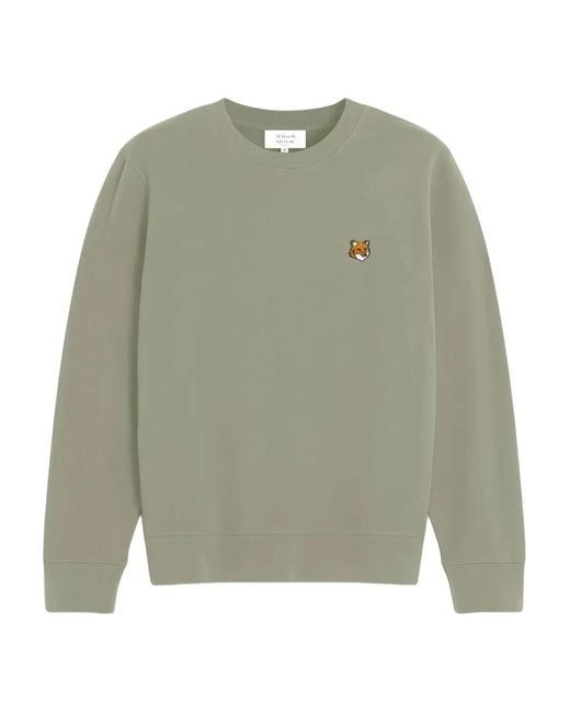 Maison Kitsuné Green Fox-Motif Sweatshirt for men