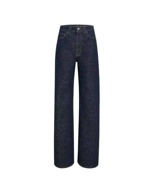 Khaite Blue Dane Wide-Leg Jeans