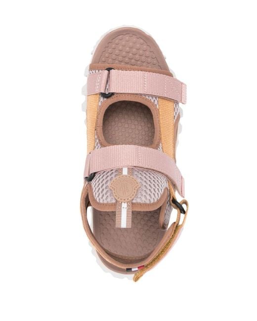 Moncler Pink Trailgrip Vela Sandals