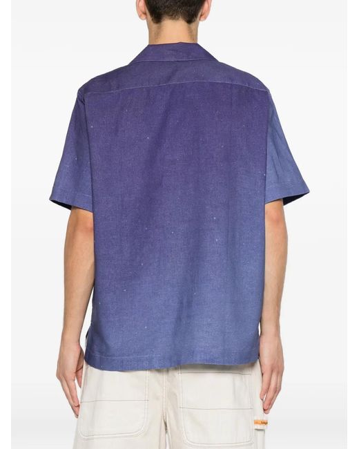 Carne Bollente Blue Graphic-Print Short-Sleeve Shirt