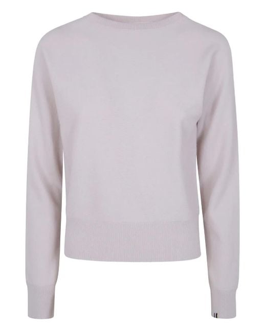 Extreme Cashmere Natural Crew-Neck Cashmere Sweater