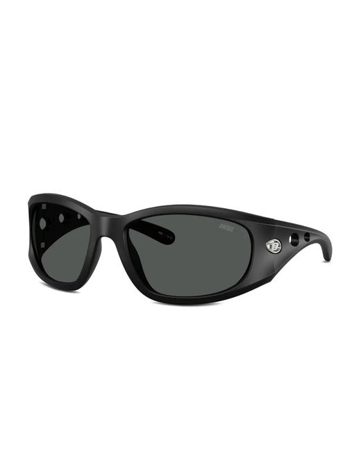 DIESEL Black 0Dl3012U Rectangle-Frame Sunglasses