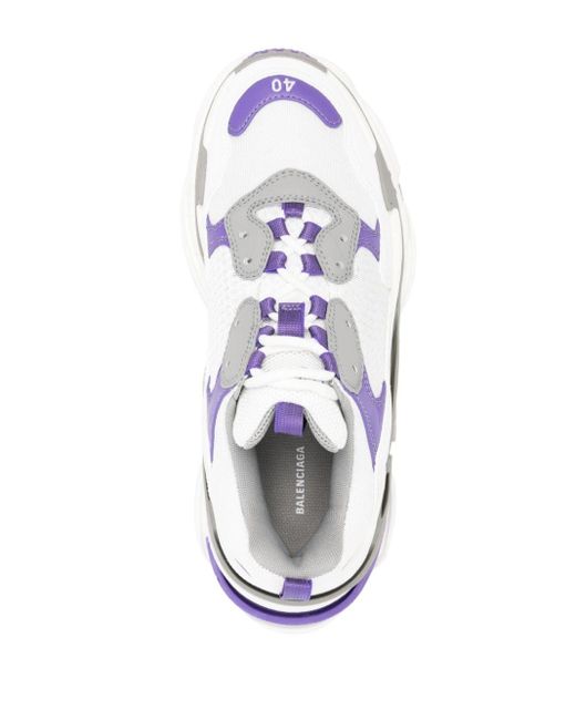 Sneakers Triple S con design a inserti di Balenciaga in White