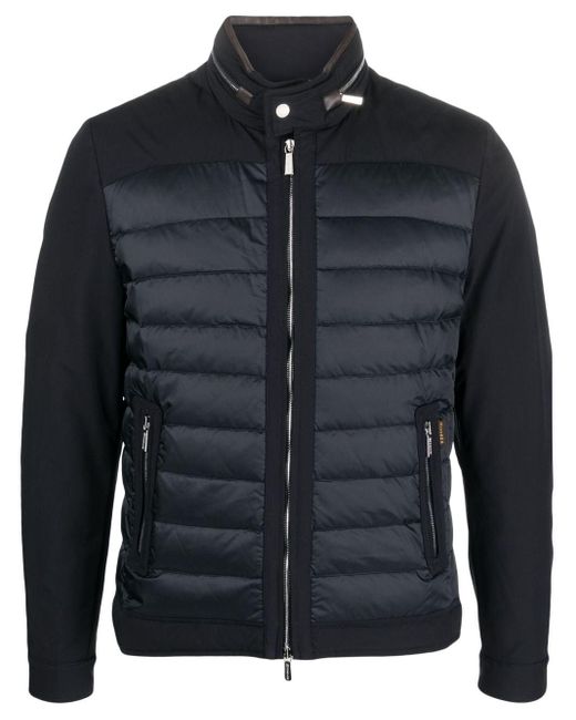 Moorer Padded-design Long-sleeve Jacket in Black for Men | Lyst