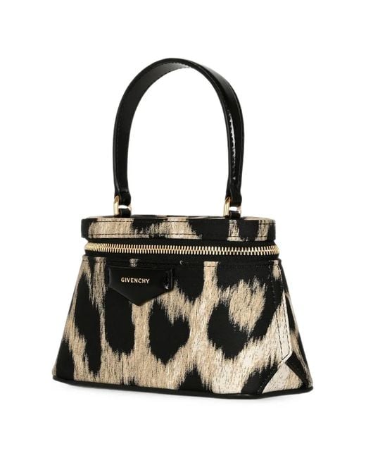 Givenchy Black Leopard-Print Tote Bag