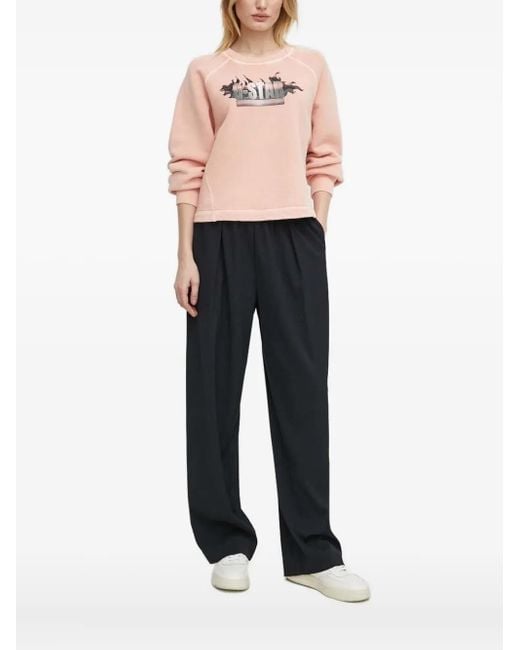 G-Star Natural Pullover Mit Flammen-Logo