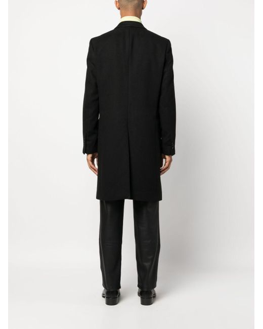 Cappotto monopetto con logo di Philipp Plein in Black da Uomo