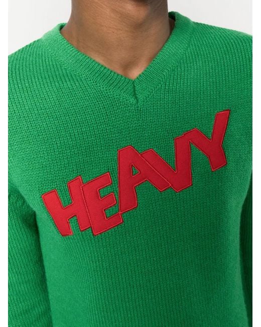 ERL Green Logo Sweater Knit for men