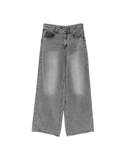 JNBY Gray Wide-Leg Pants