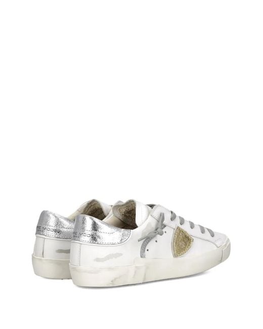 Philippe Model White Low Prsx Sneakers