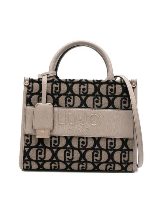 Liu Jo Gray Logo Handbag