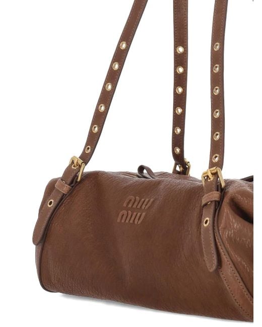 Miu Miu Brown Handtasche mit Ösen