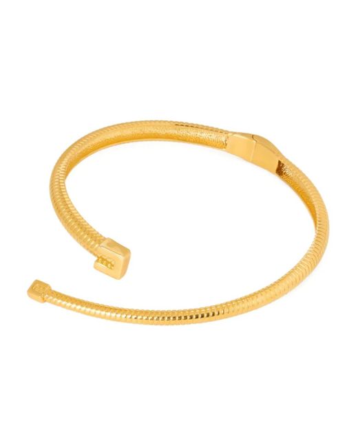 Collana Con Effetto Serpente di Elisabetta Franchi in Metallic