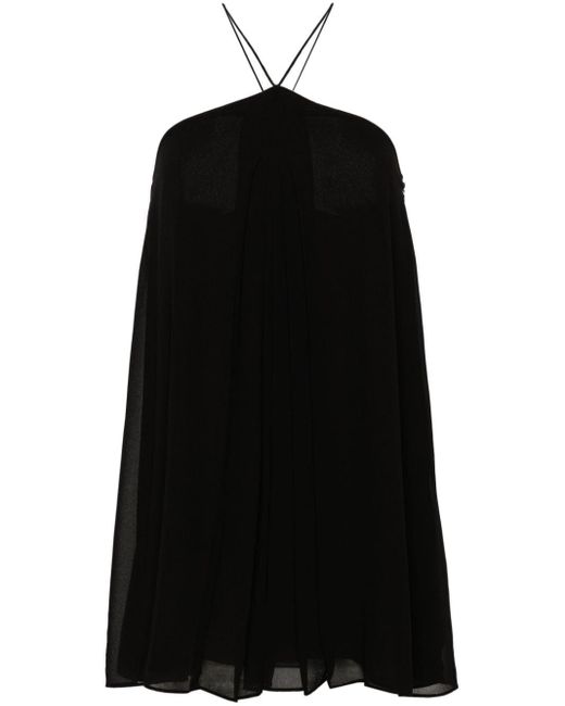 Robe courte plissée à dos nu Claudie Pierlot en coloris Black