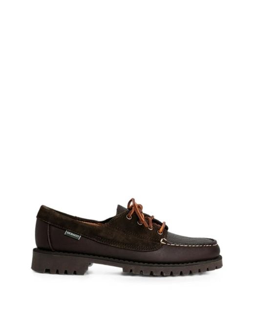 Sebago Brown Chaussures Bateau Askook Lug À Patch Logo for men