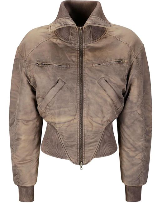 KNWLS ウォッシュド ボンバージャケット Brown