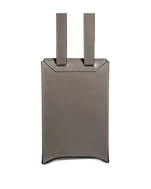 Merryl Tielman Gray Joost Leather Cross Body Bag