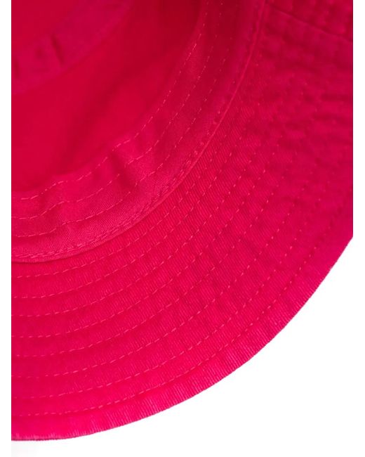Kangol Pink Embroidered Bucket Hat
