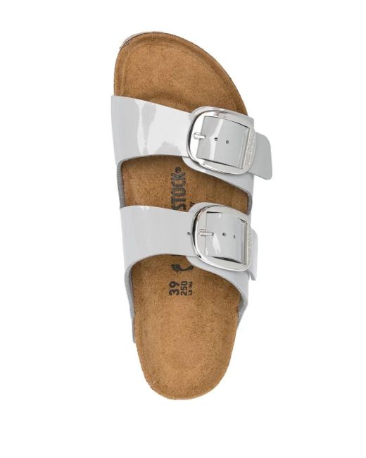 Birkenstock White Arizona Buckle Sandals
