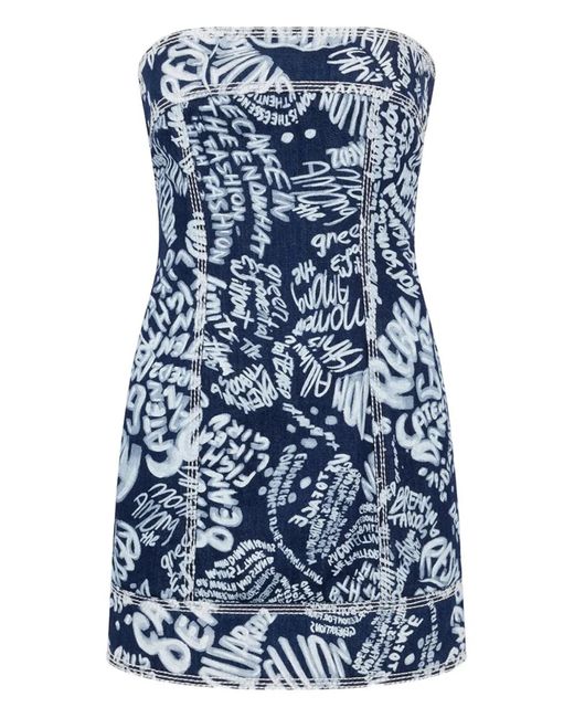 DSquared² Blue Short Dresses