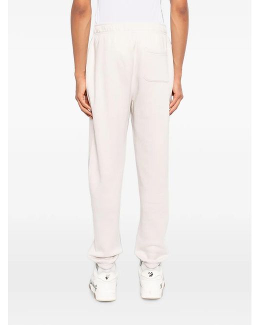 Melt White Graphic-Print Track Pants for men