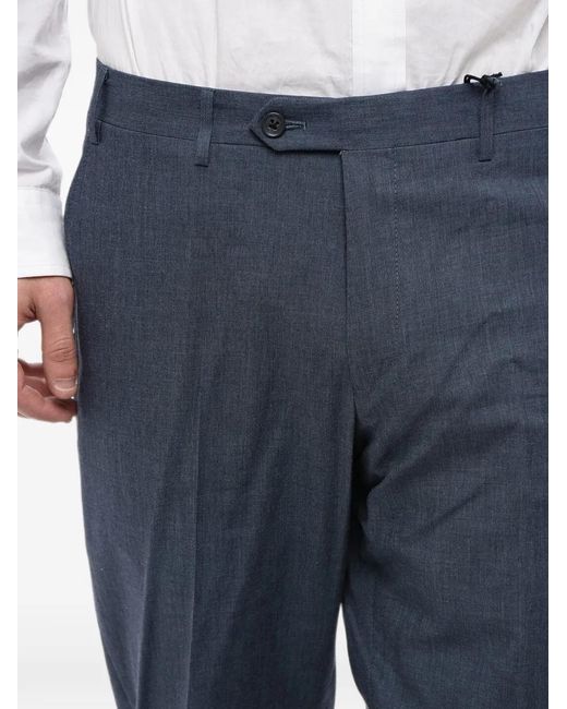 Corneliani Blue Welt-Pockets Trousers for men