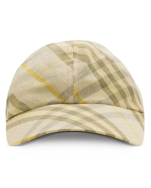 Casquette À Carreaux Burberry pour homme en coloris Natural